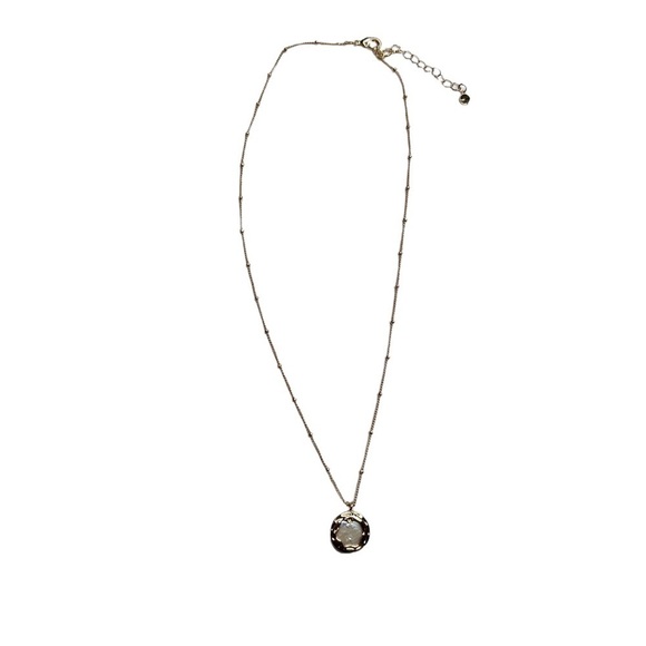 New Round Pearl Pendant Gold Tone Mini Ball Bead Necklace - Picture 4 of 9